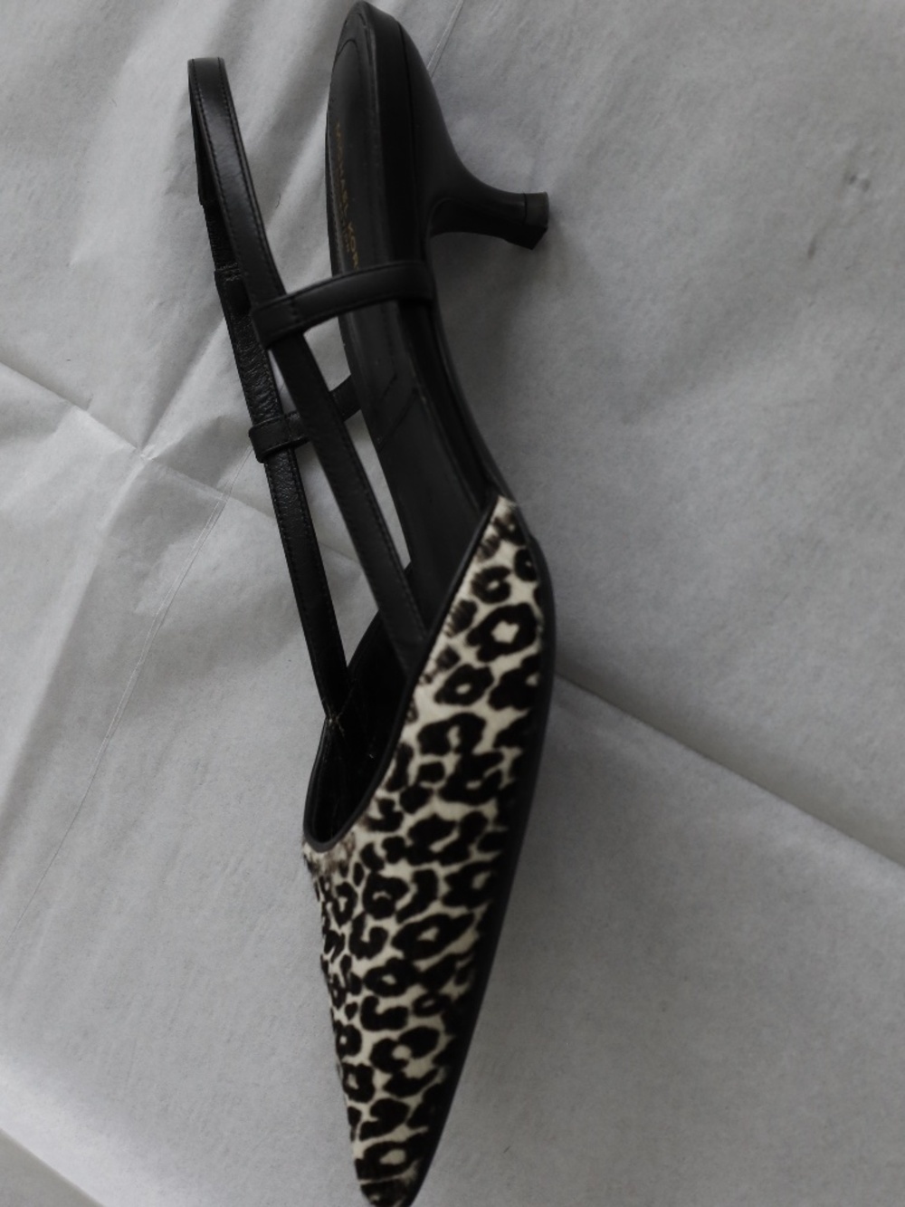 Michael Kors Collection Leopard Print Slingback Pointed Toe Heels - Picture 3 of 4